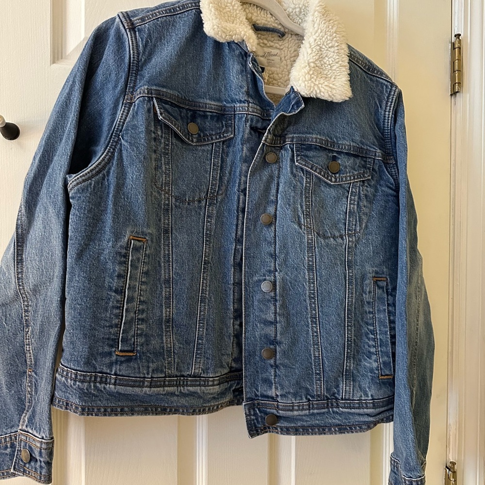 Universal Thread Blue Jean Jacket with Sherpa Lining